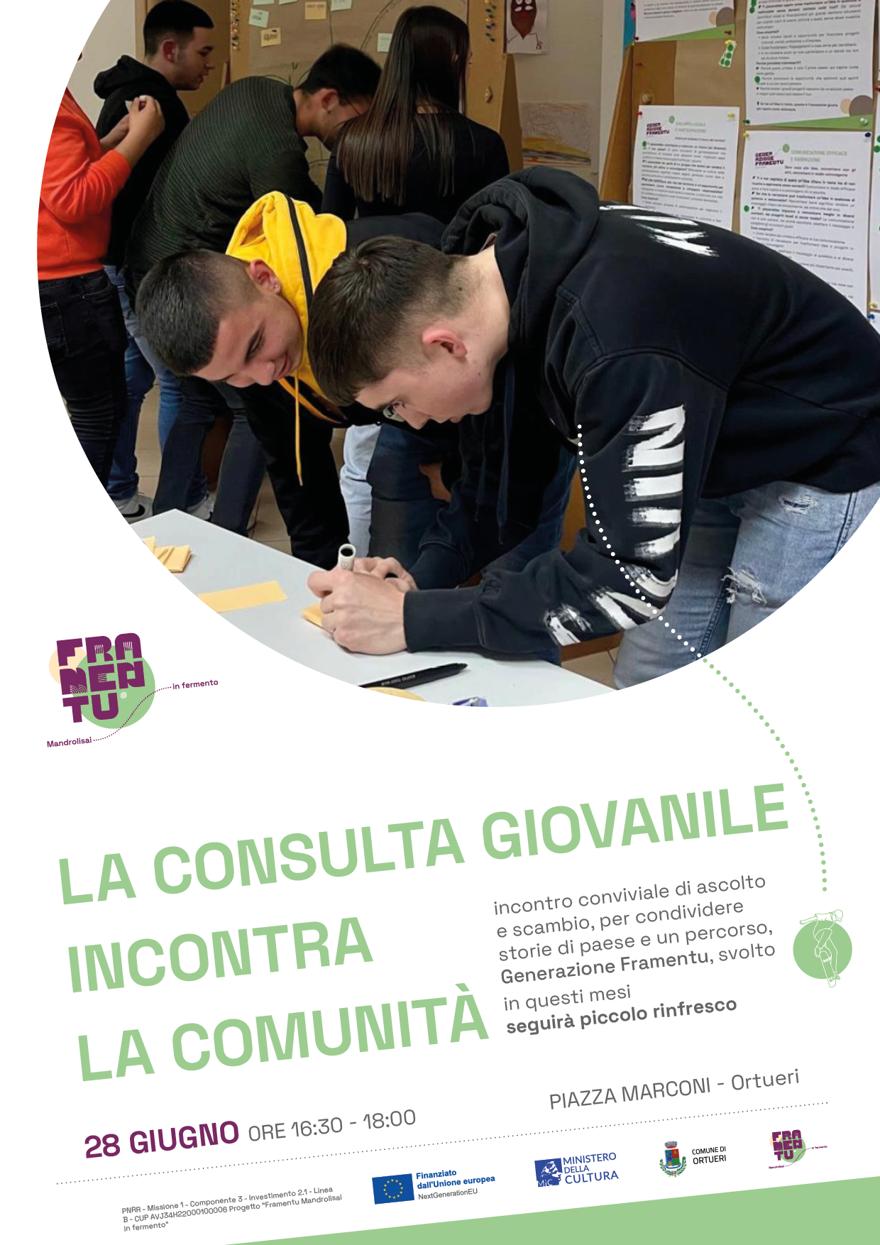 Al momento stai visualizzando La Consulta Giovanile incontra la Comunità: storie, idee e visioni a Ortueri con Generazione Framentu