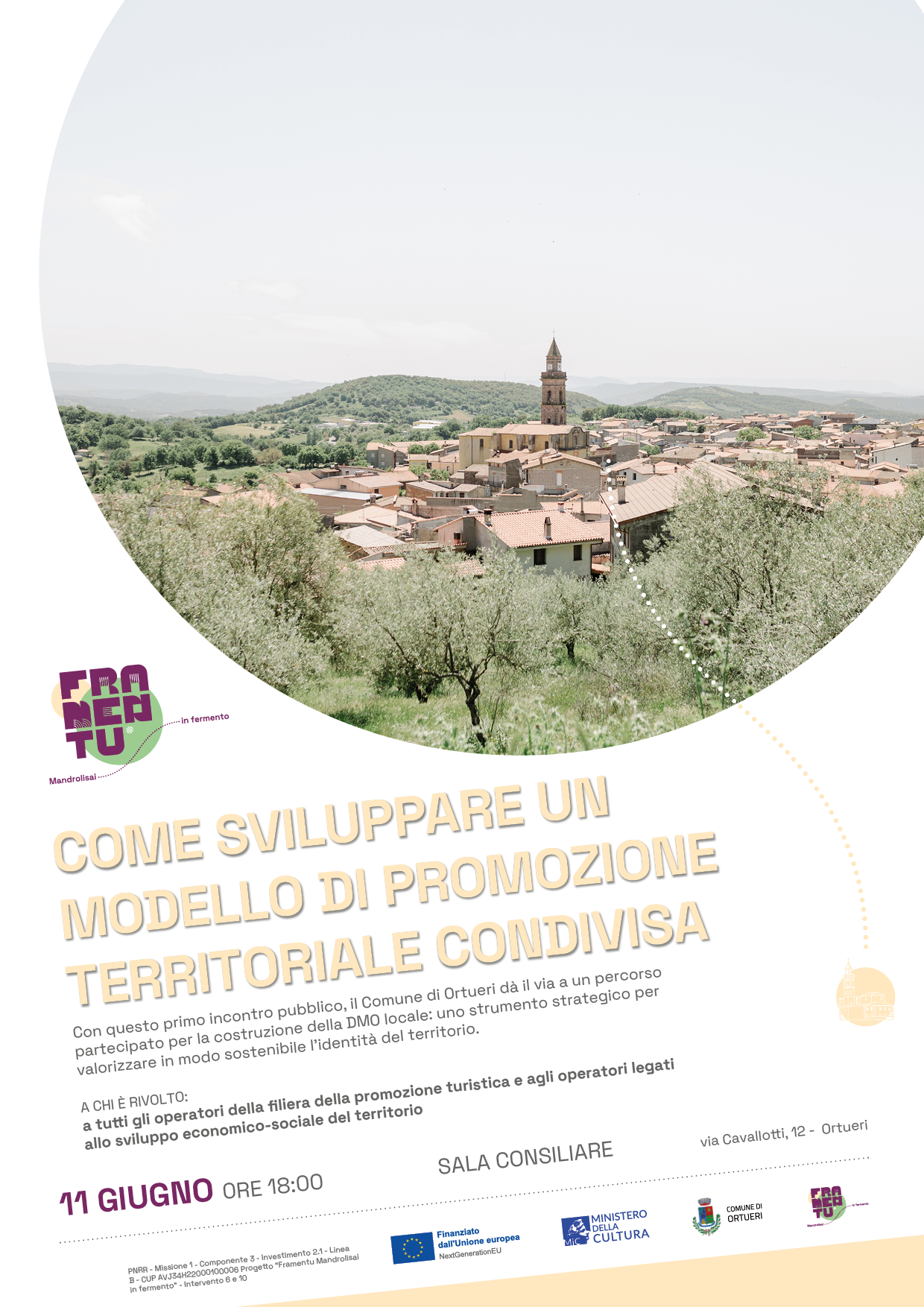 Al momento stai visualizzando DMO Ortueri: al via il percorso partecipato verso una visione condivisa per il Mandrolisai