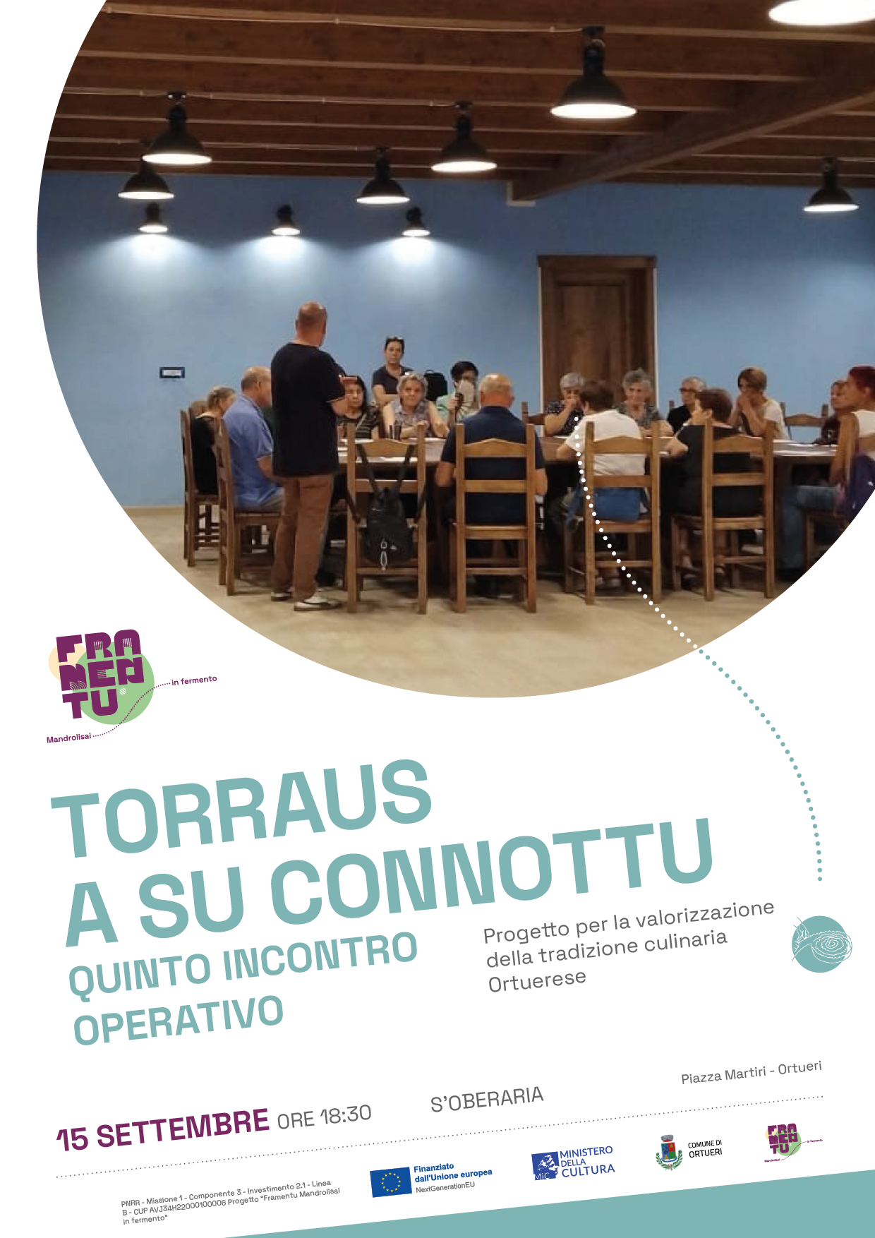 Scopri di più sull'articolo “Torraus a su connottu”, il 15 settembre il quinto incontro