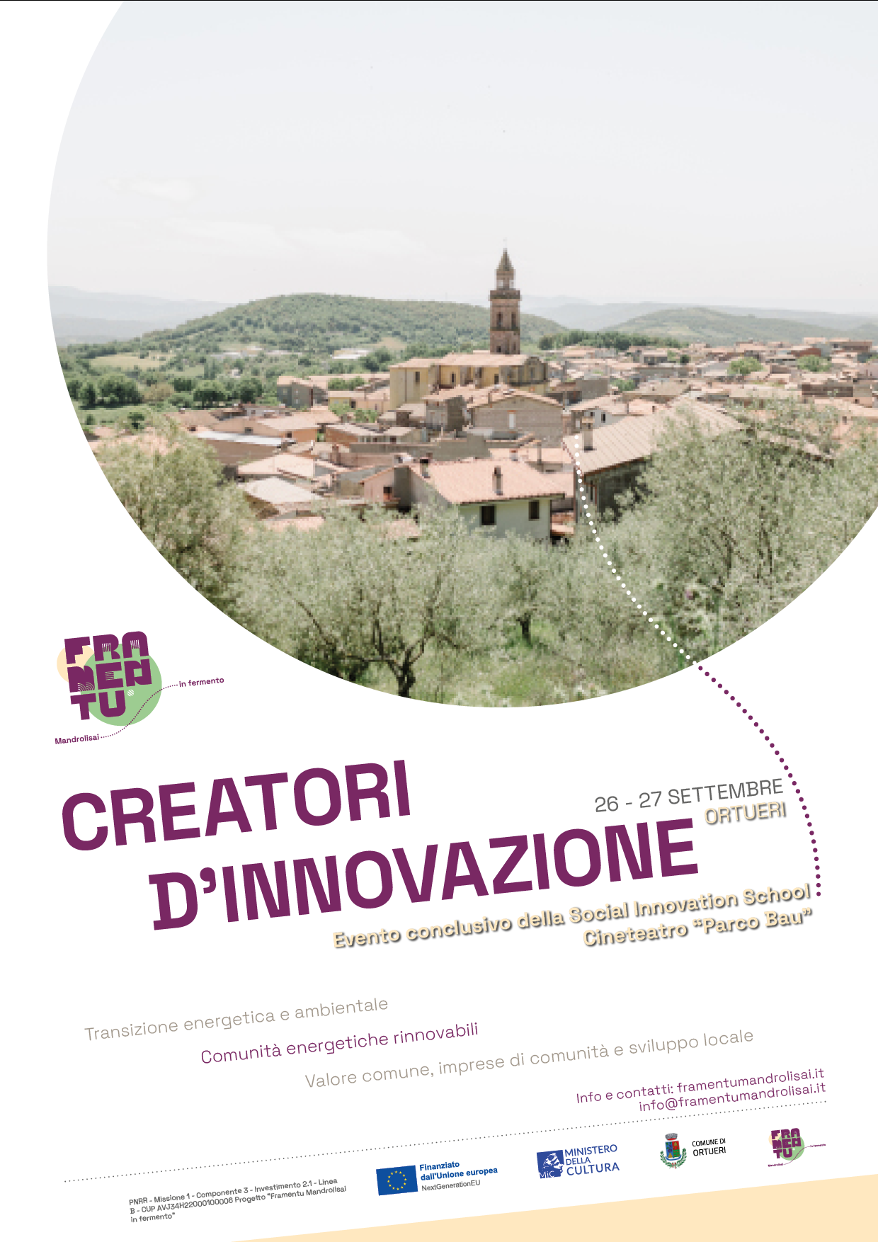 Al momento stai visualizzando Creatori di Innovazione: la due giorni conclusiva a Ortueri tra Comunità Energetiche e Valore Comune